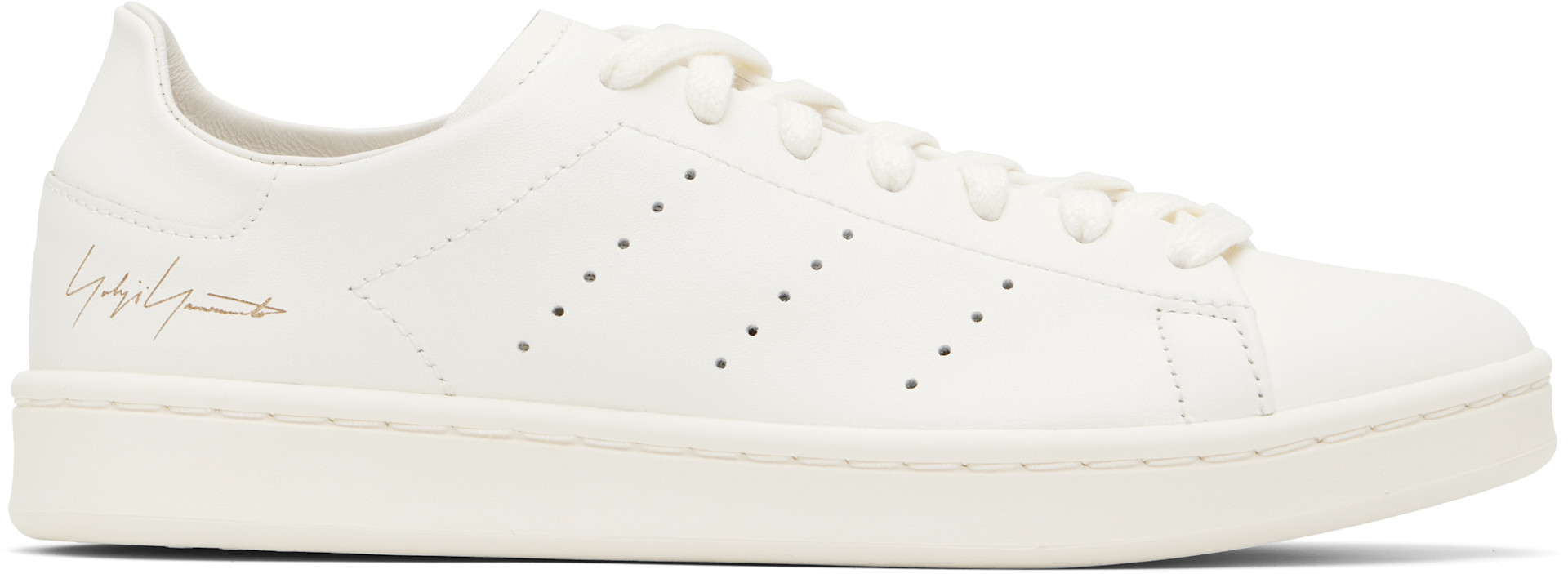 Y-3 - White Diagonal Stan Smith Sneakers
