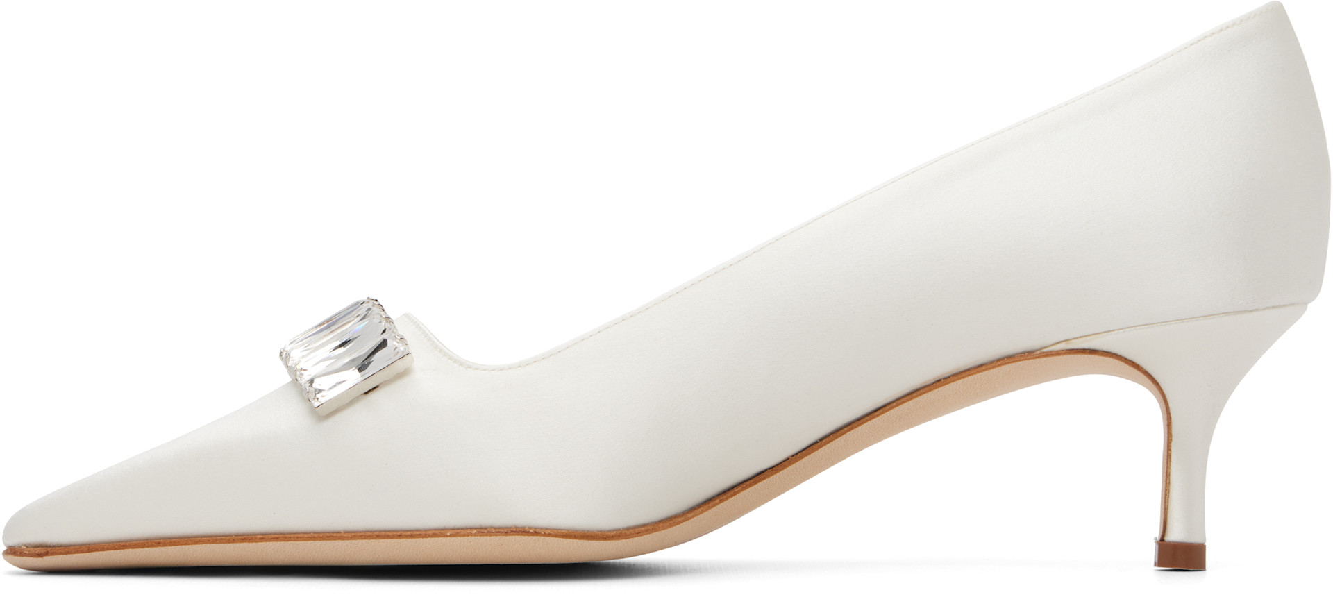 Manolo Blahnik - Chaussures à talon Bottayon blanches