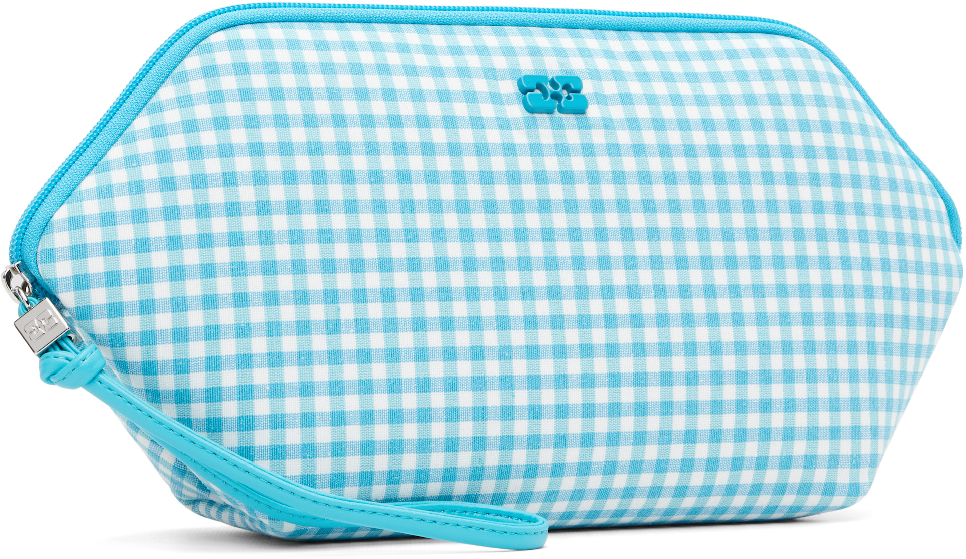 GANNI - Pochette pour bikini bleue