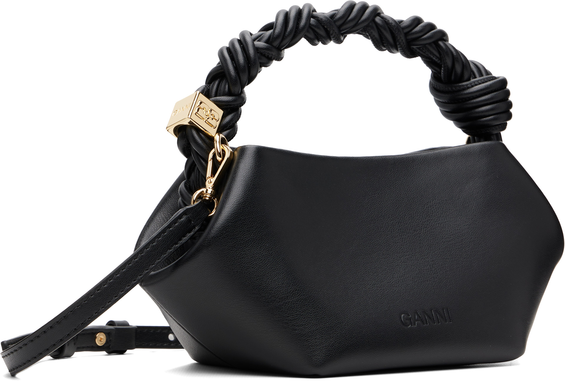 GANNI: Black Mini Bou Bag | SSENSE Canada