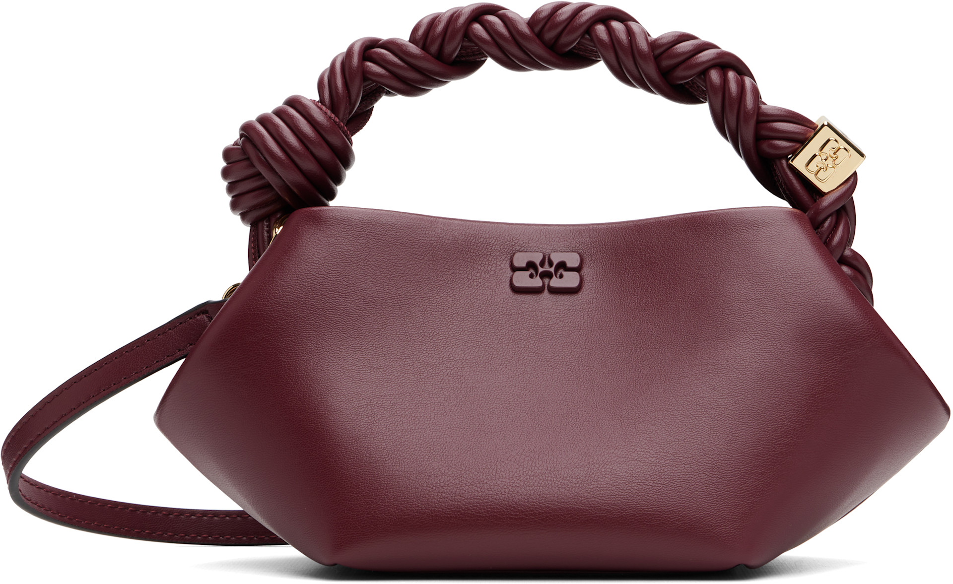 GANNI - Mini sac bourgogne - Bou