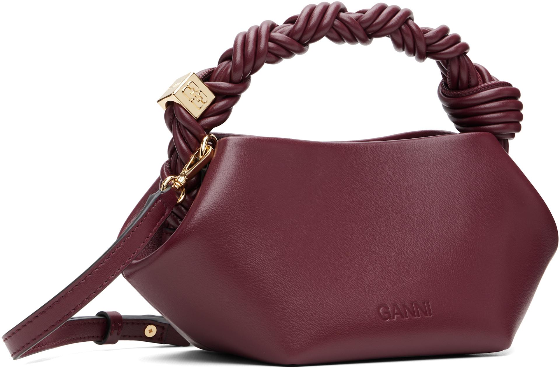 GANNI - Mini sac bourgogne - Bou