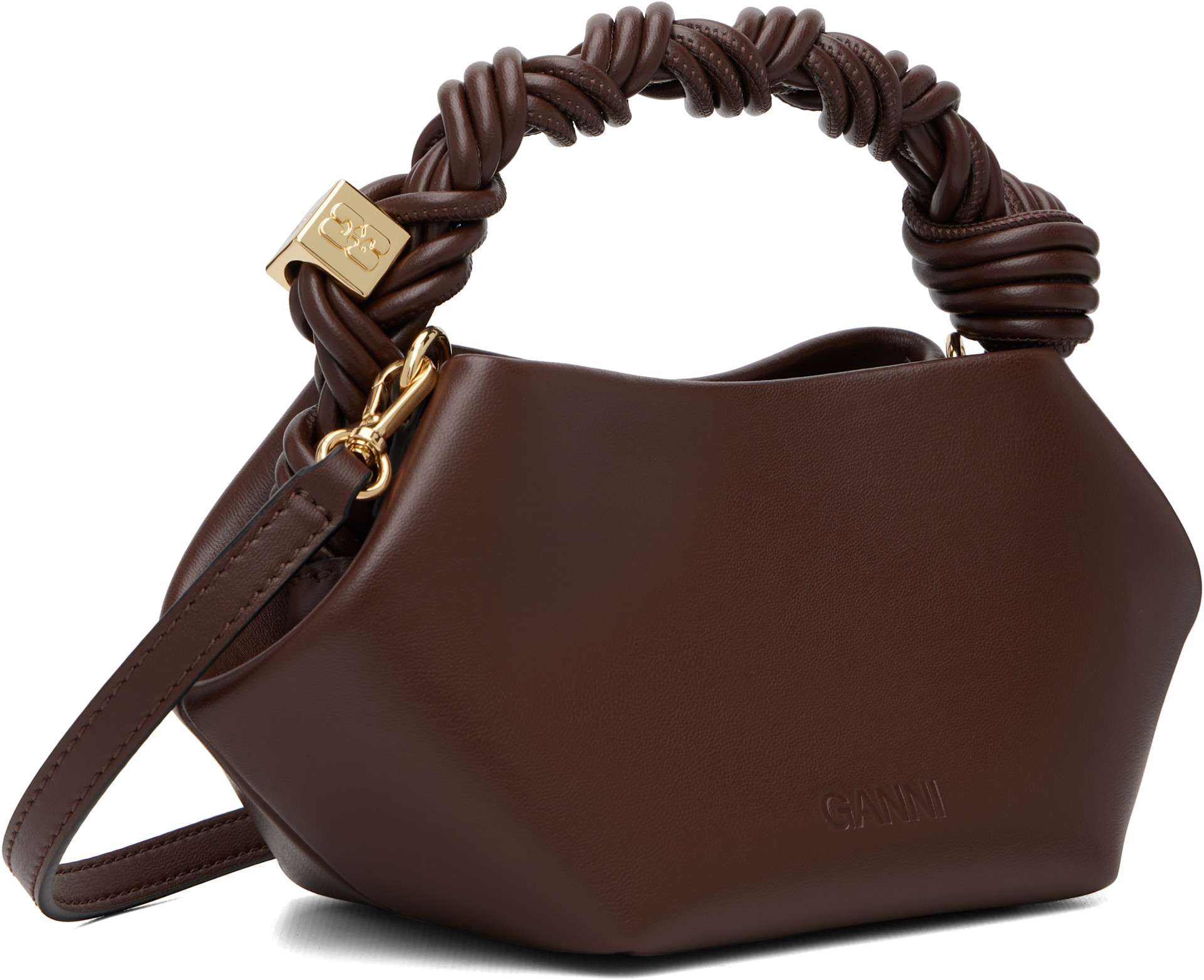 GANNI: Brown Mini Bou Bag | SSENSE