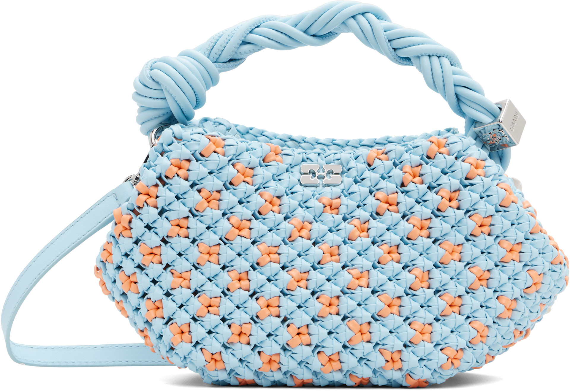 GANNI - Mini sac bleu - Bou