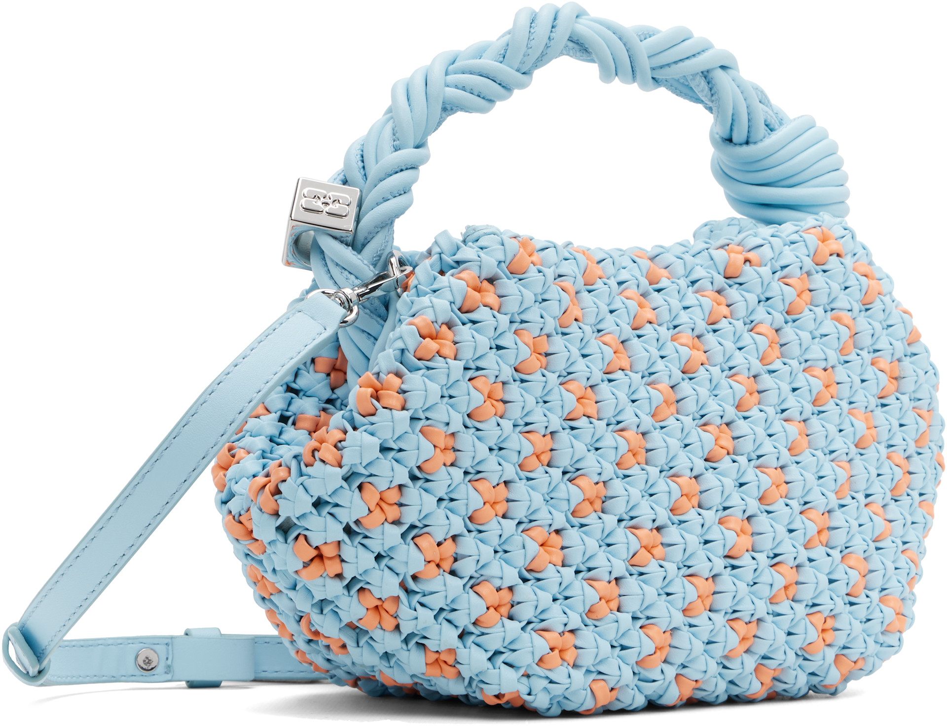 GANNI - Mini sac bleu - Bou