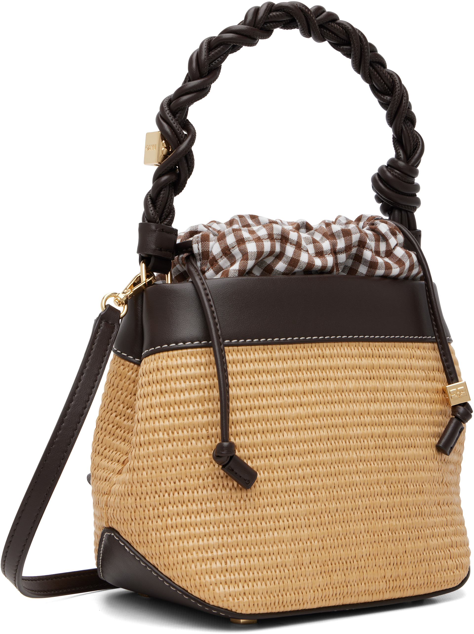 GANNI - Sac seau beige - Bou