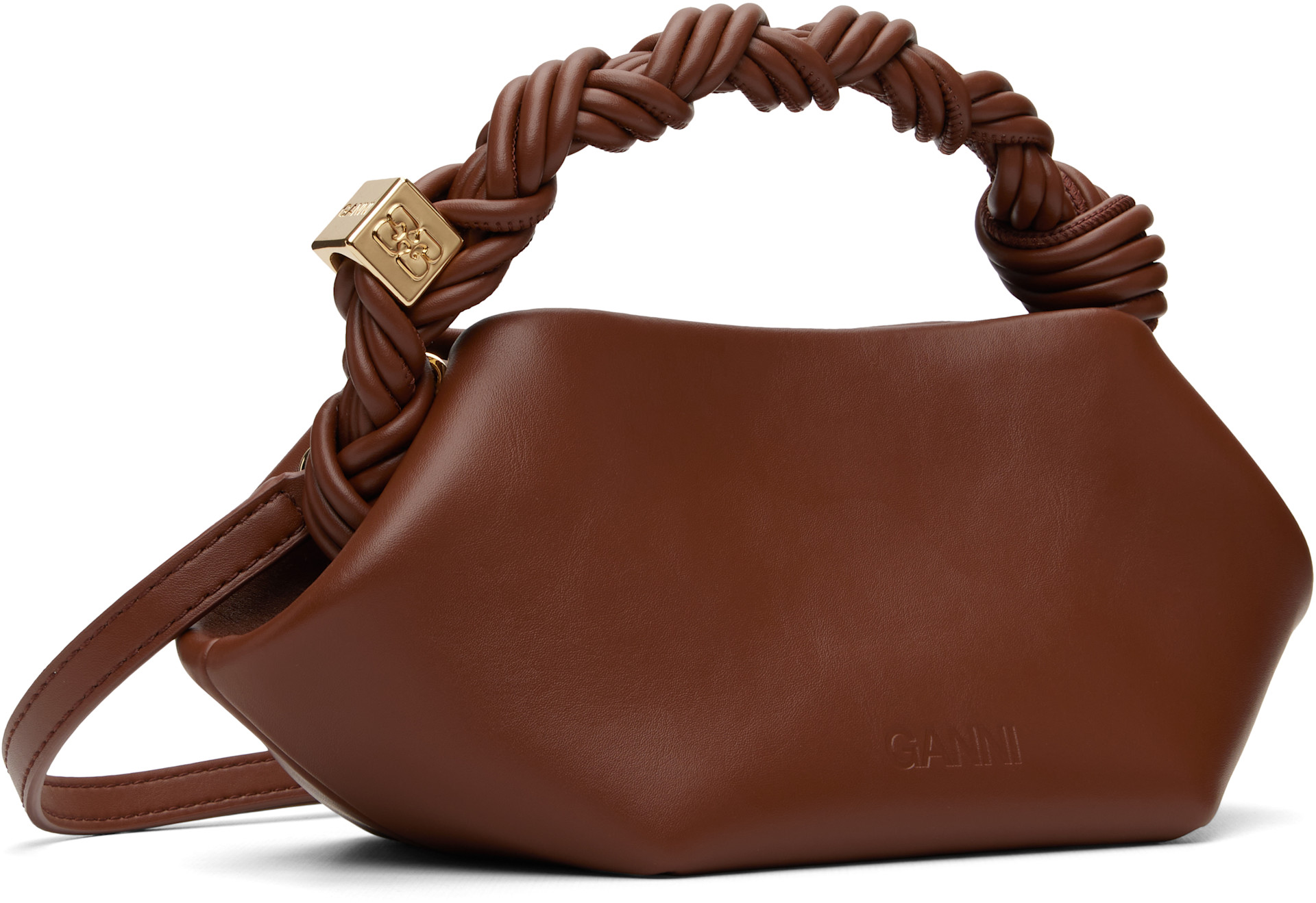 GANNI - Mini sac brun - Bou