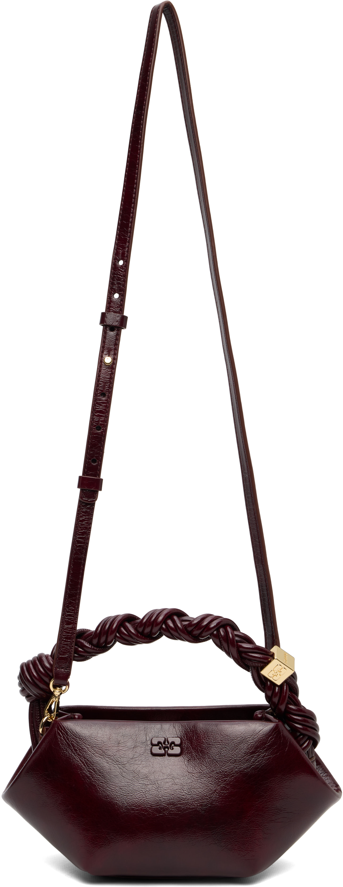 GANNI - Mini sac bourgogne - Bou