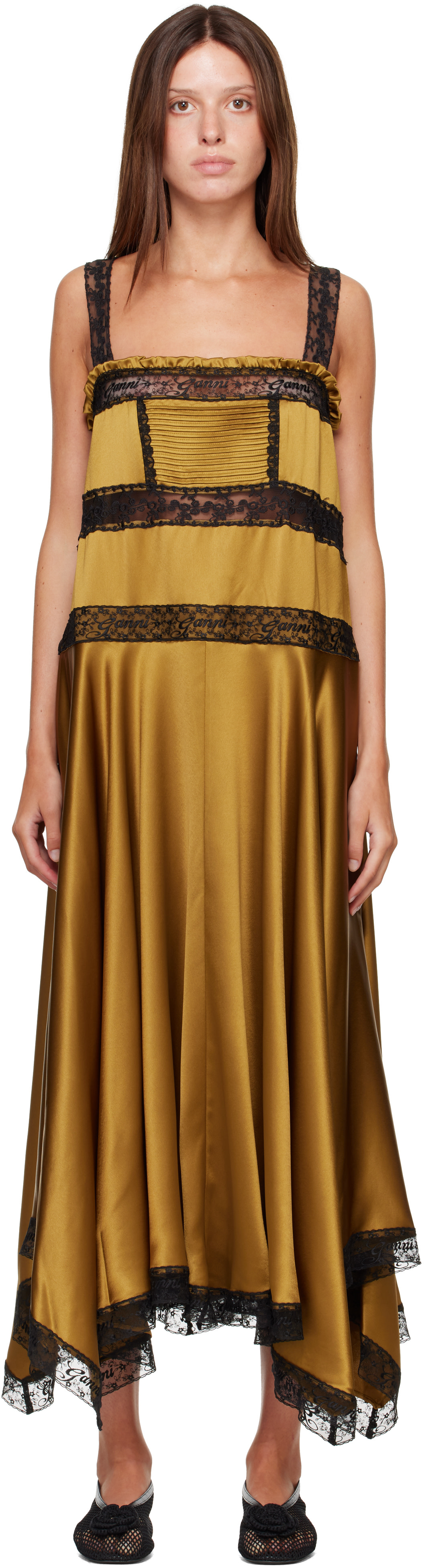 women's abaya dress Arabic Modest Mario Valentino Vintage lace-hem occasion-Day Event occasion-Wedding Guest Dresses *Does not come with Color:Burnt Orange - Gold Embroidery