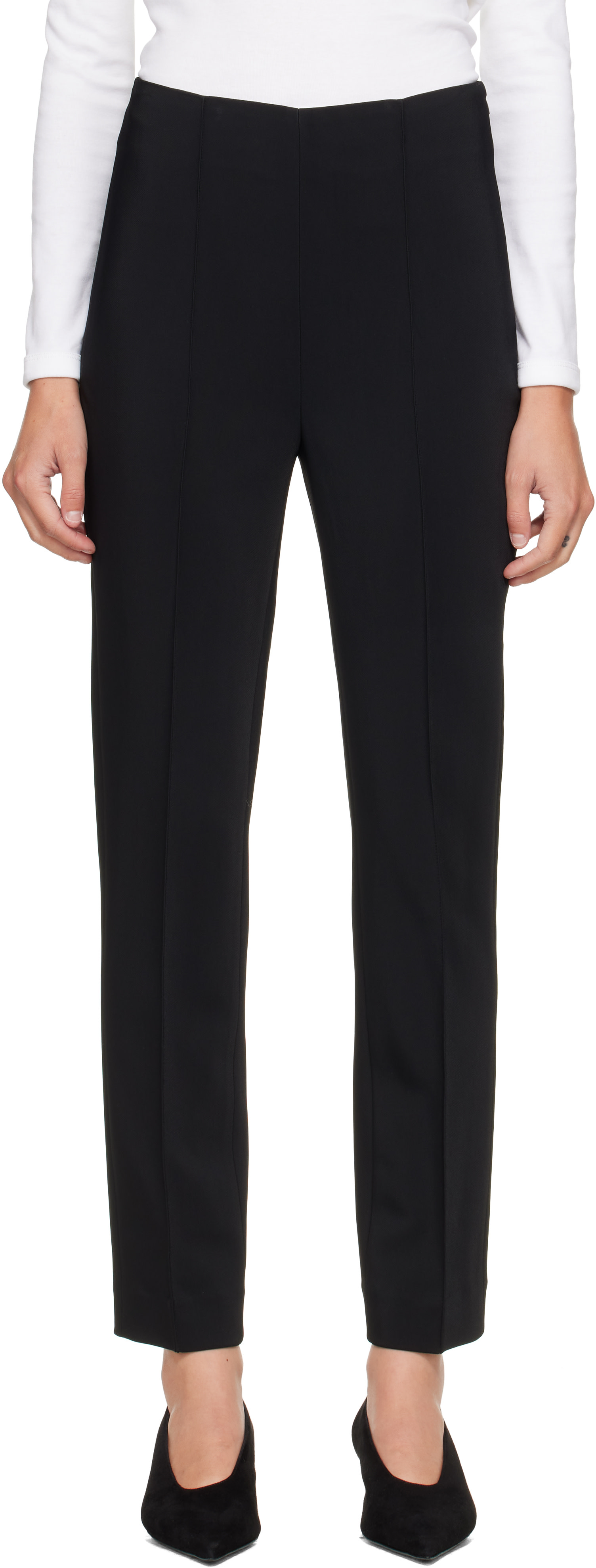 Róhe - Pantalon-cigarette noire