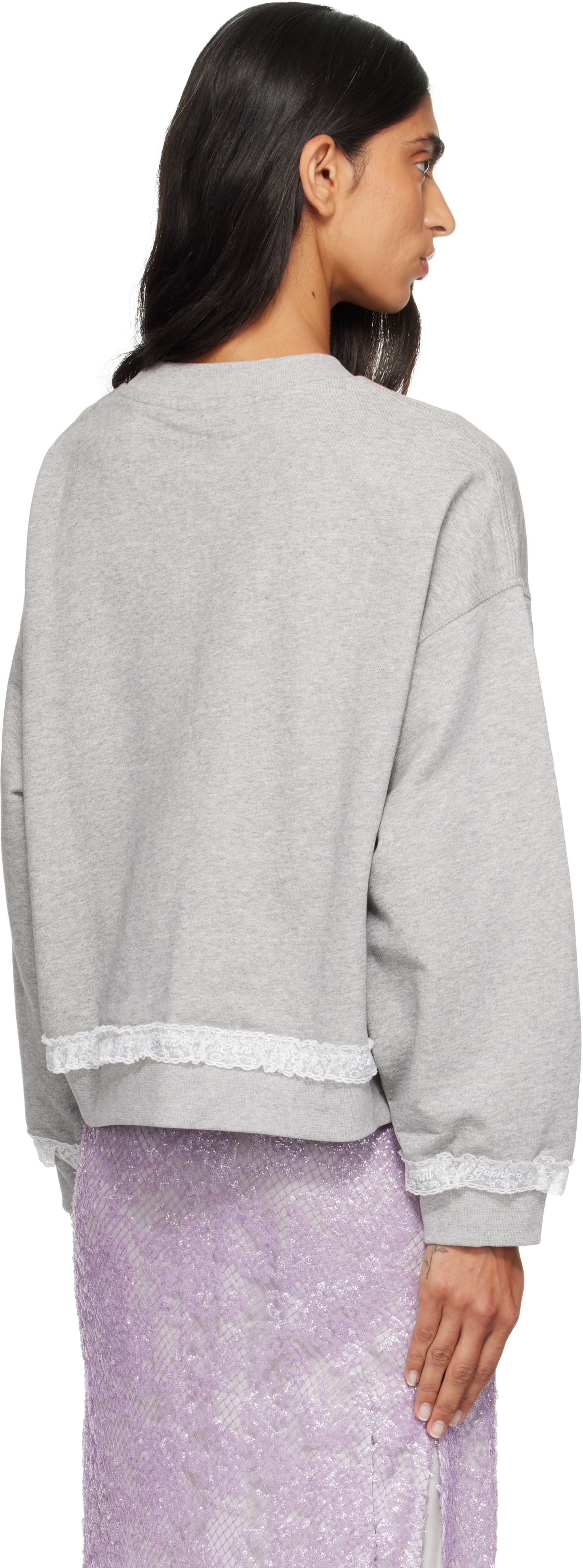 GANNI - Pull molletonné gris - Isoli