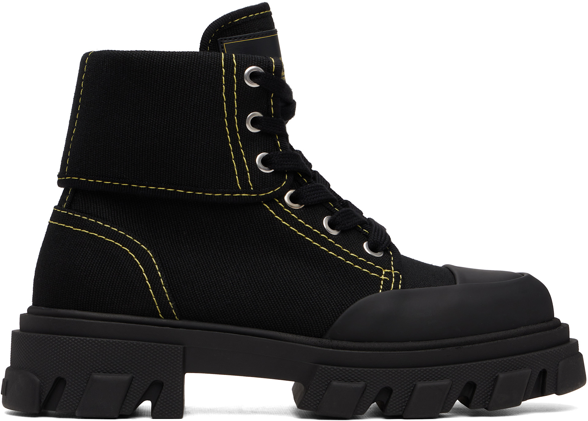 Ganni Rubber Black Ganni Boots Ganni Rubber City Boots HBX