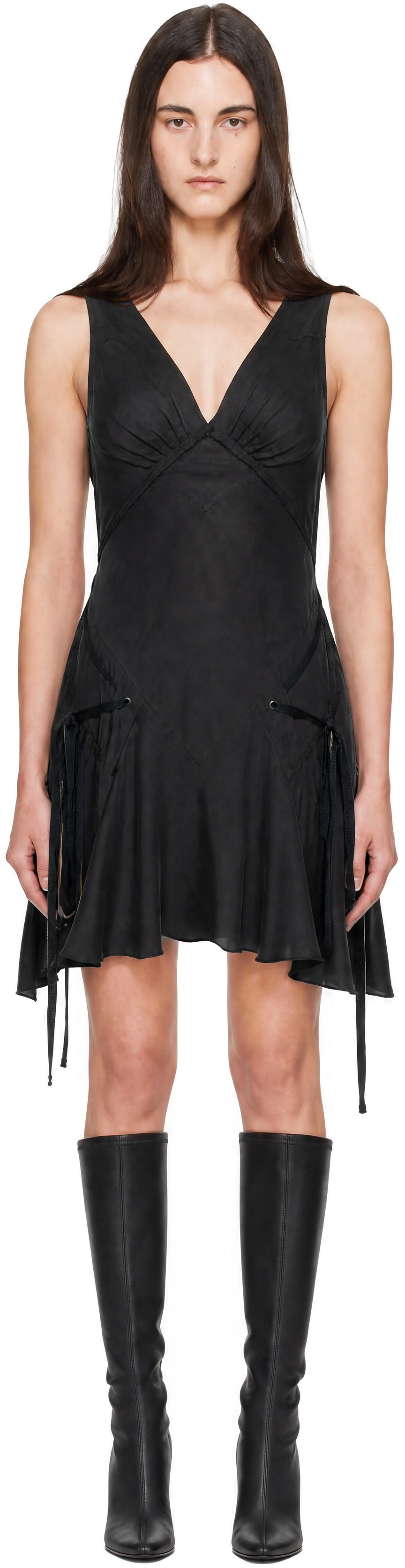 KNWLS - Robe courte Elisir noir