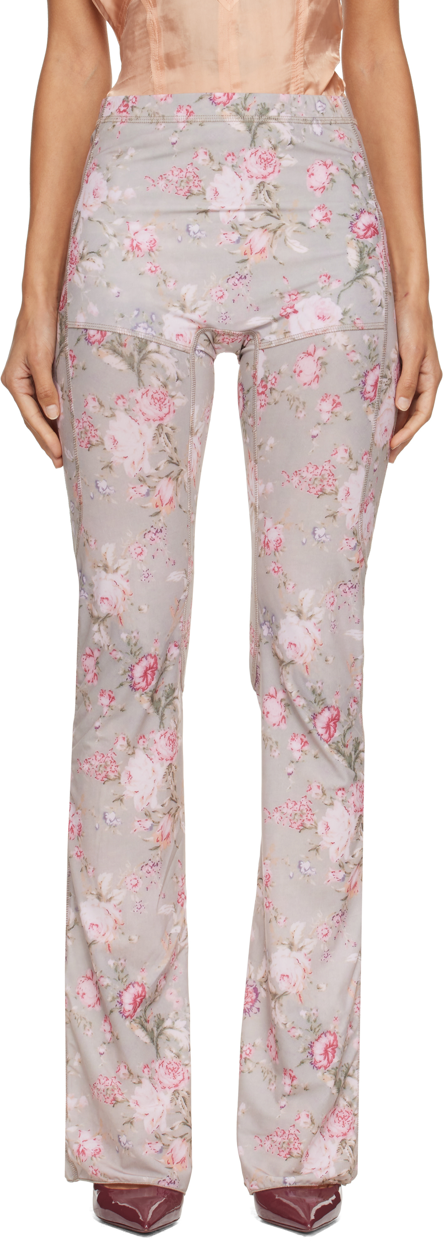 KNWLS - Legging Halcyon gris et rose