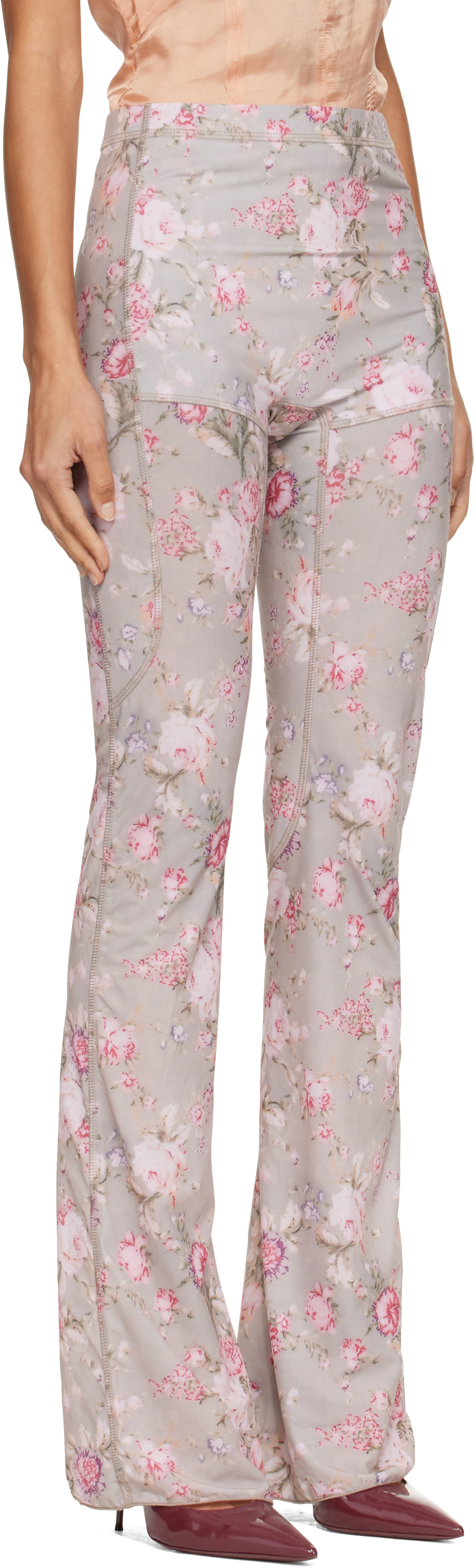 KNWLS - Legging Halcyon gris et rose