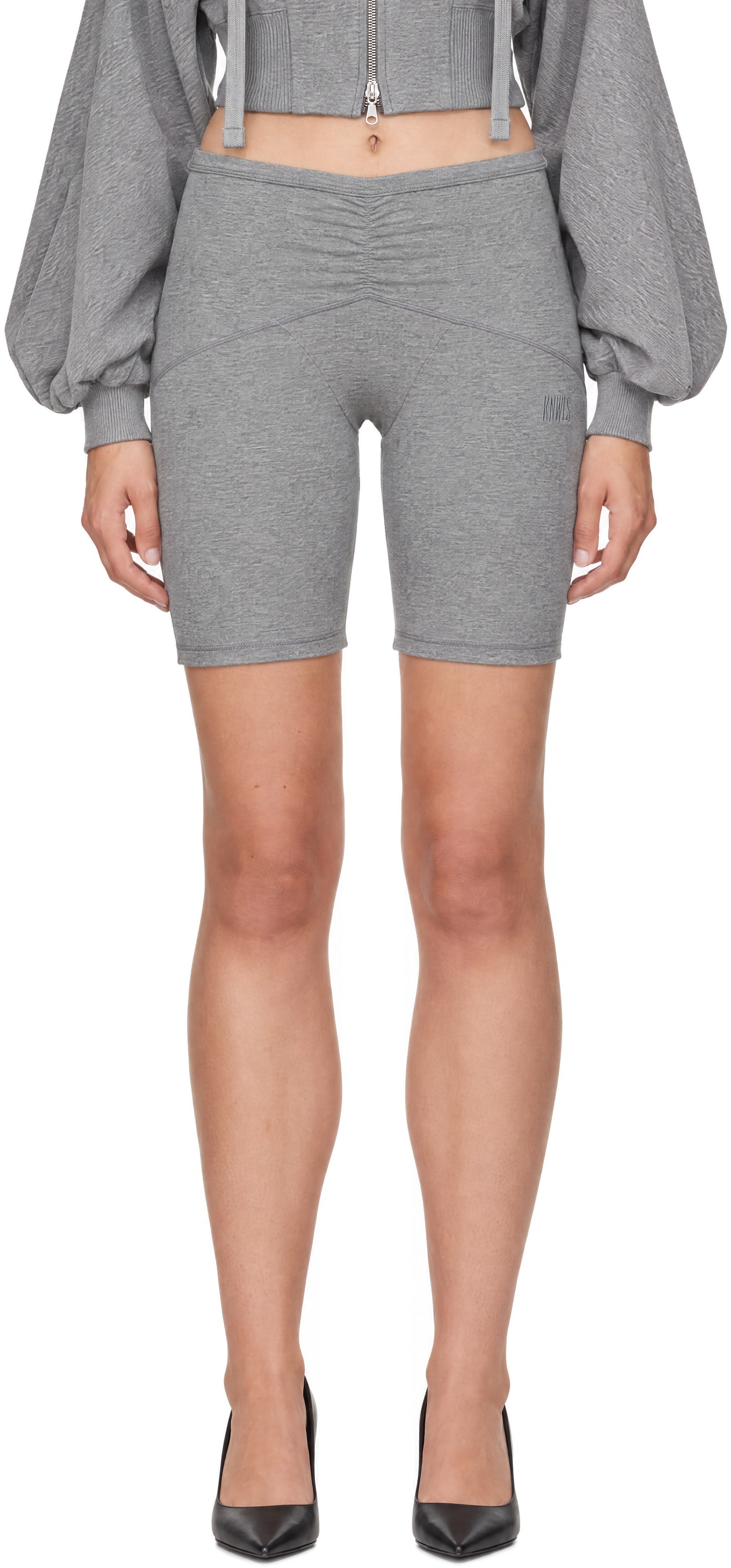KNWLS - Short Ghost gris exclusif à SSENSE