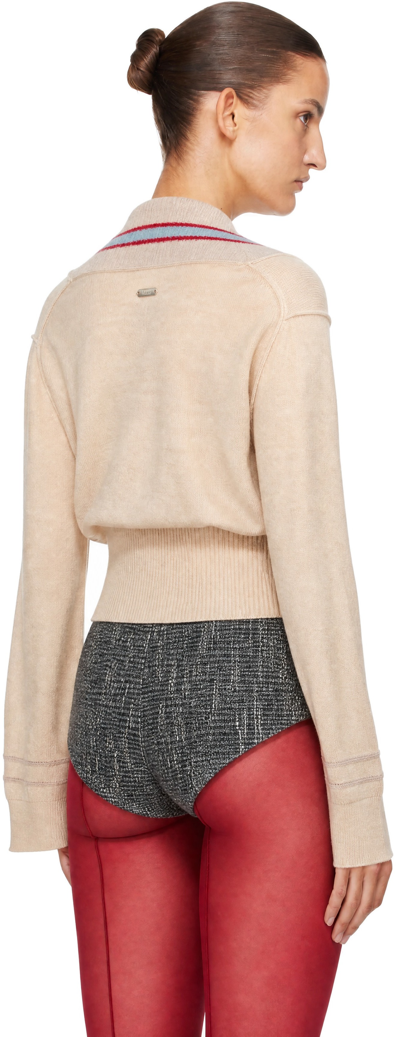 KNWLS - Pull Nora beige à col en V