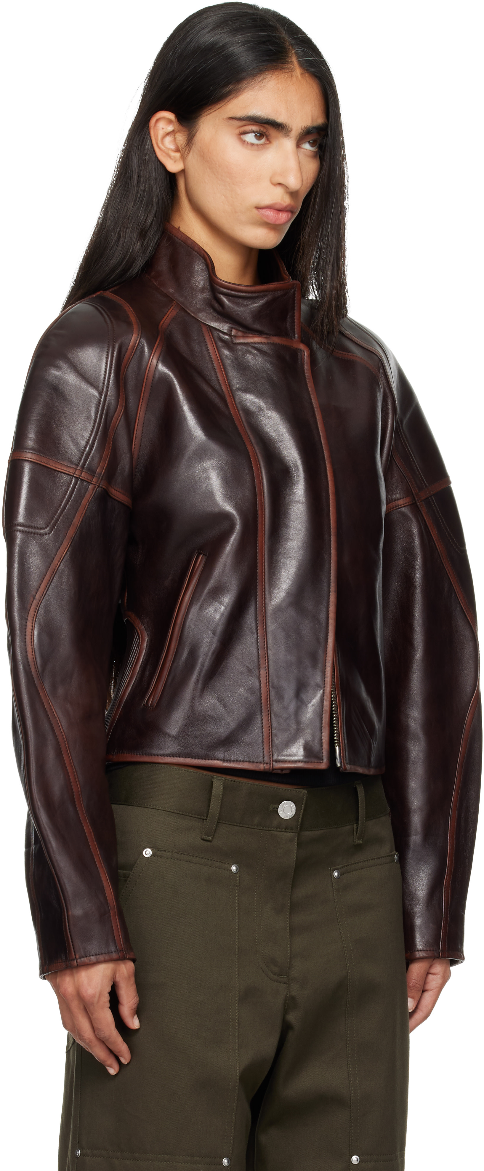 Helmut Lang - Brown Saddle Leather Jacket