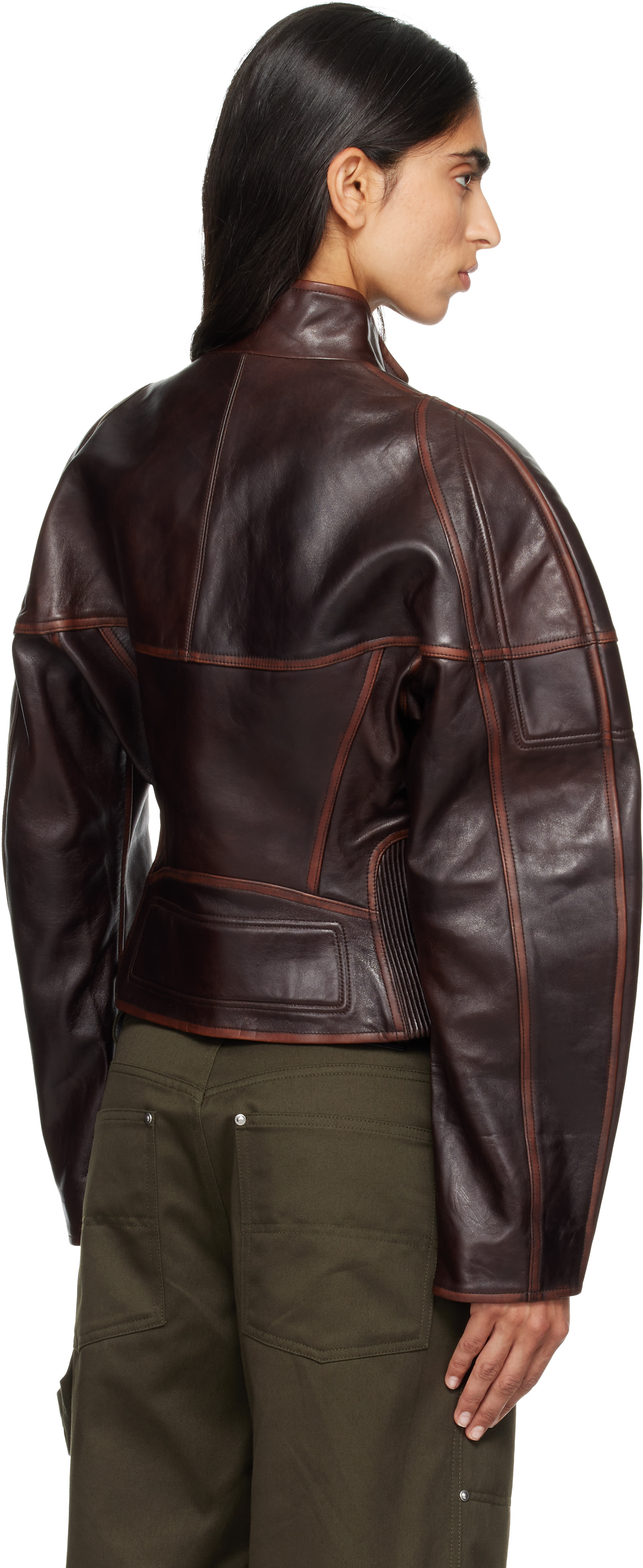 Helmut Lang - Brown Saddle Leather Jacket