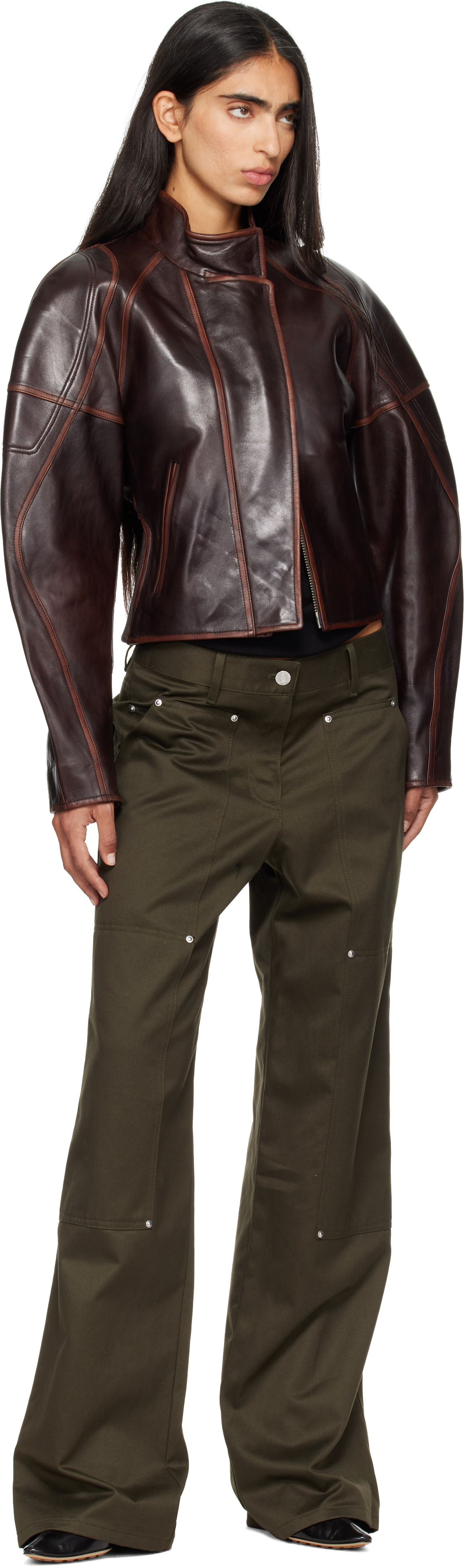 Helmut Lang - Brown Saddle Leather Jacket