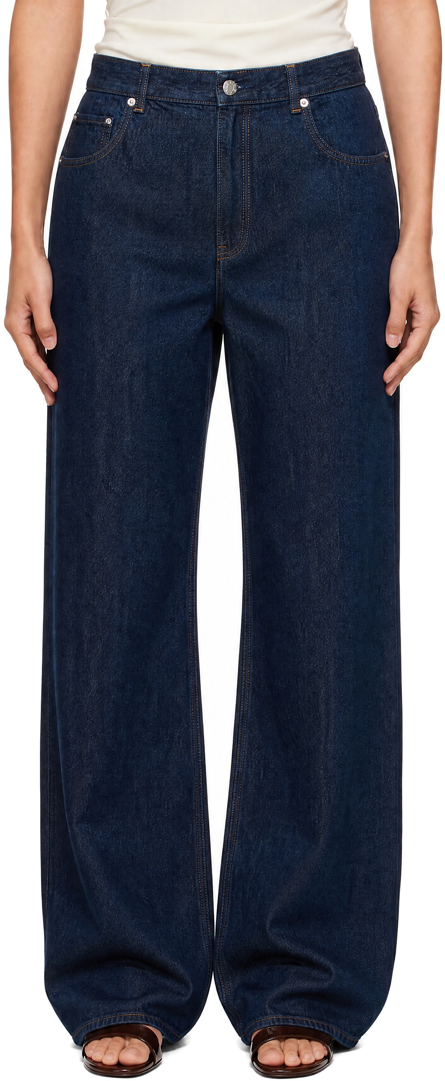 Helmut Lang - Jean Saddle bleu