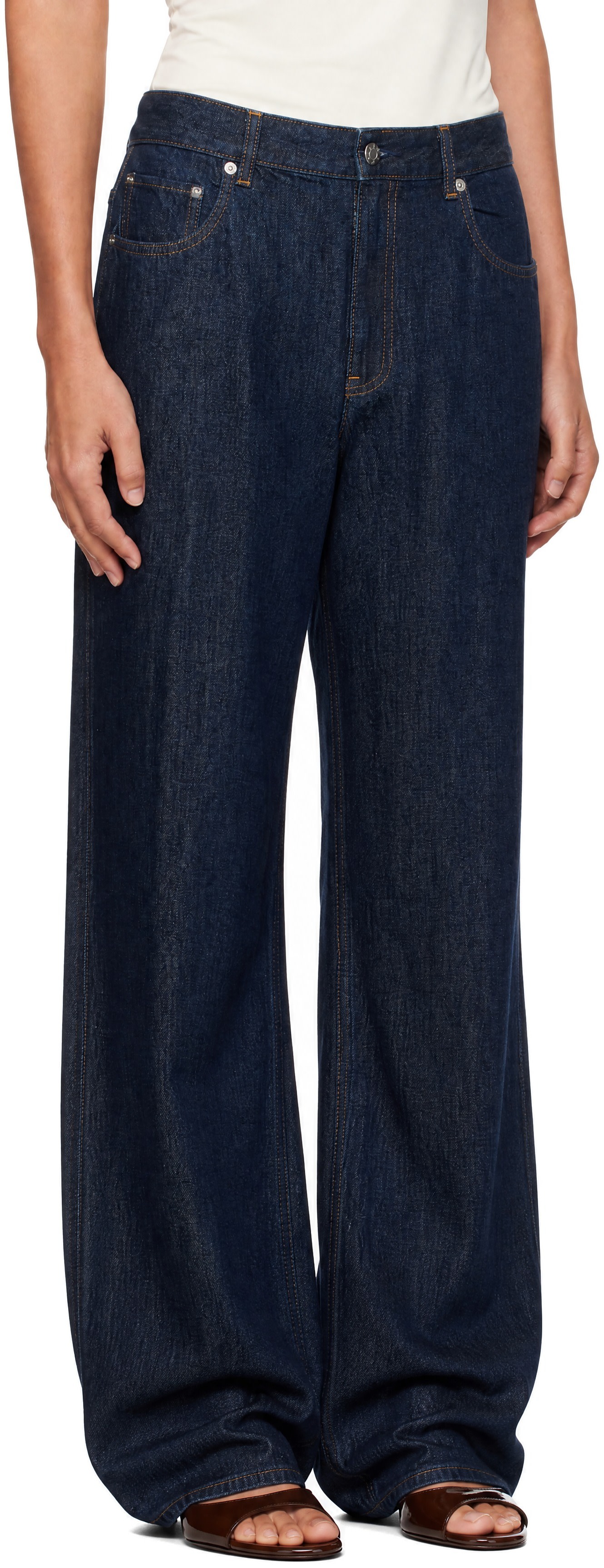 Helmut Lang - Blue Saddle Jeans