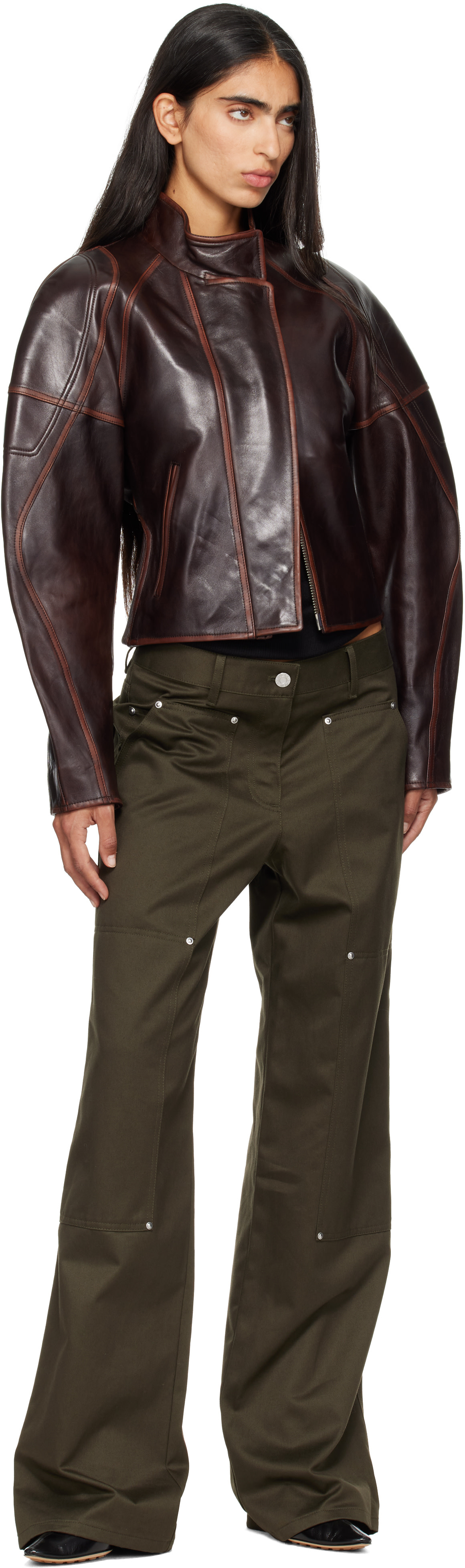Helmut Lang - Pantalon menuisier kaki