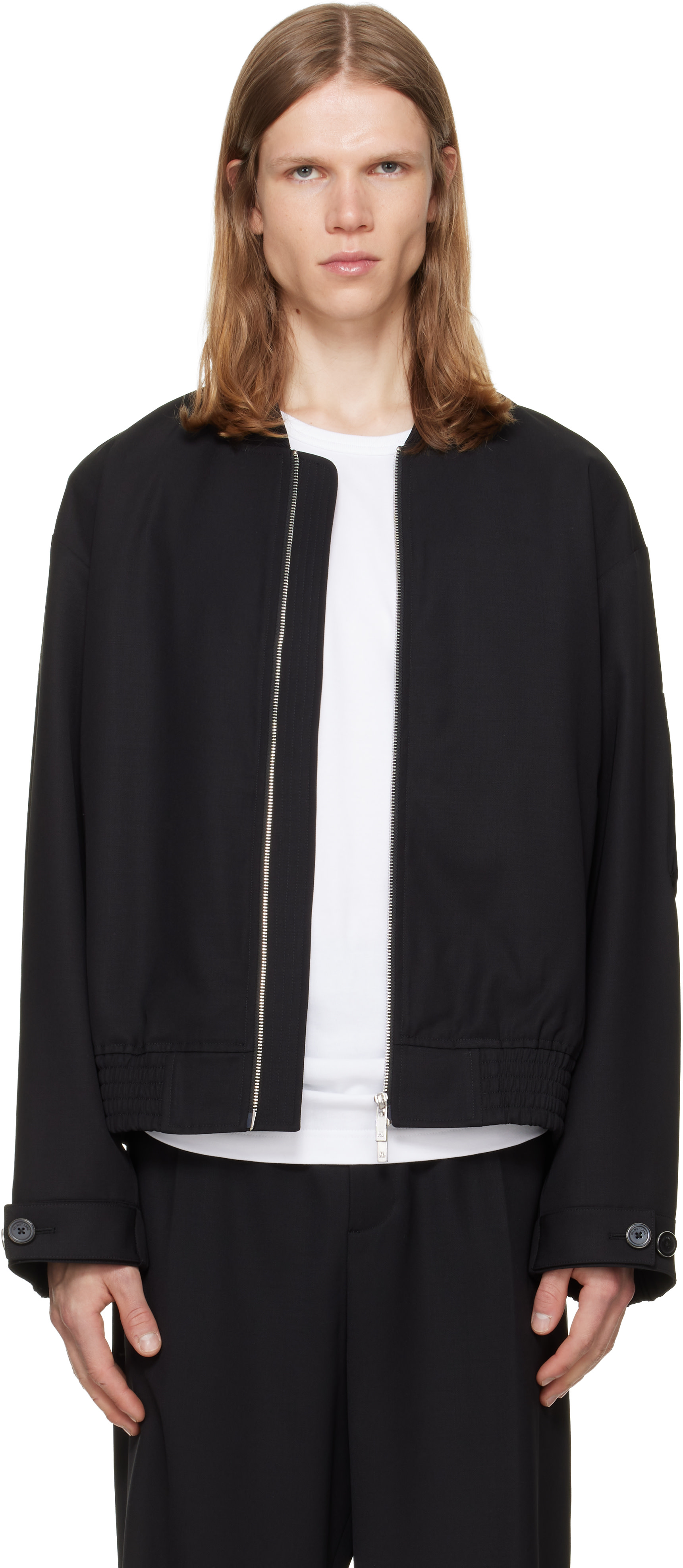Helmut Lang - Blouson aviateur noir - Wardrobe