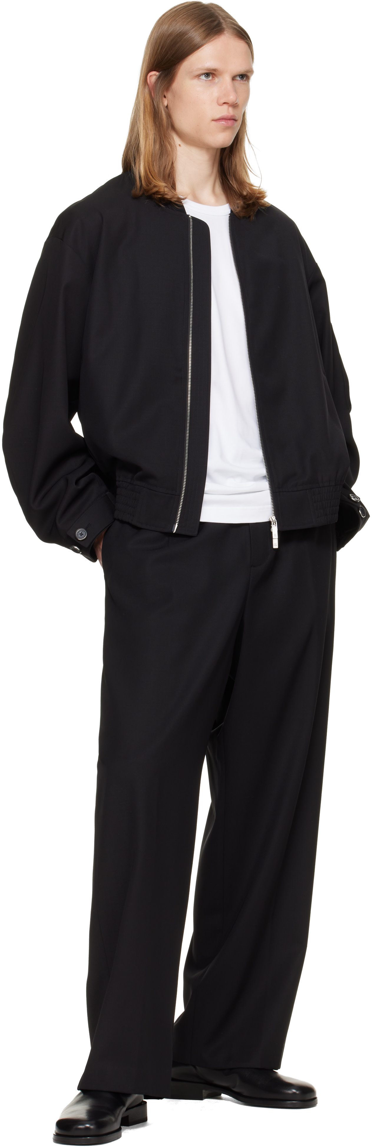 Helmut Lang - Blouson aviateur noir - Wardrobe