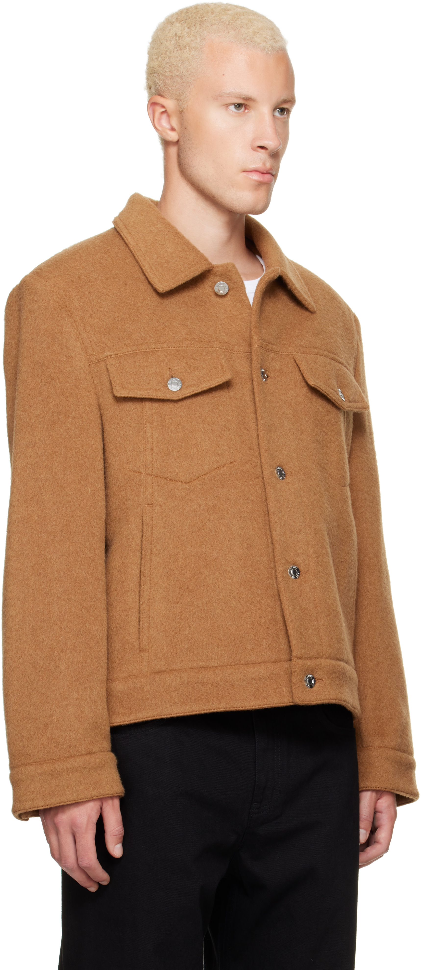 Helmut Lang - Tan Wool Trucker Jacket
