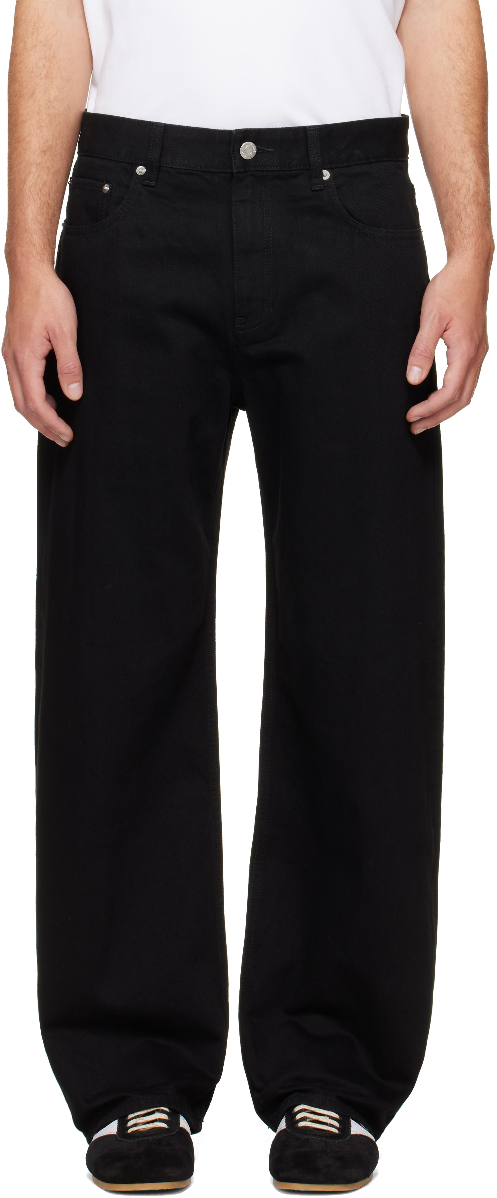 Helmut Lang - Black Saddle Jeans
