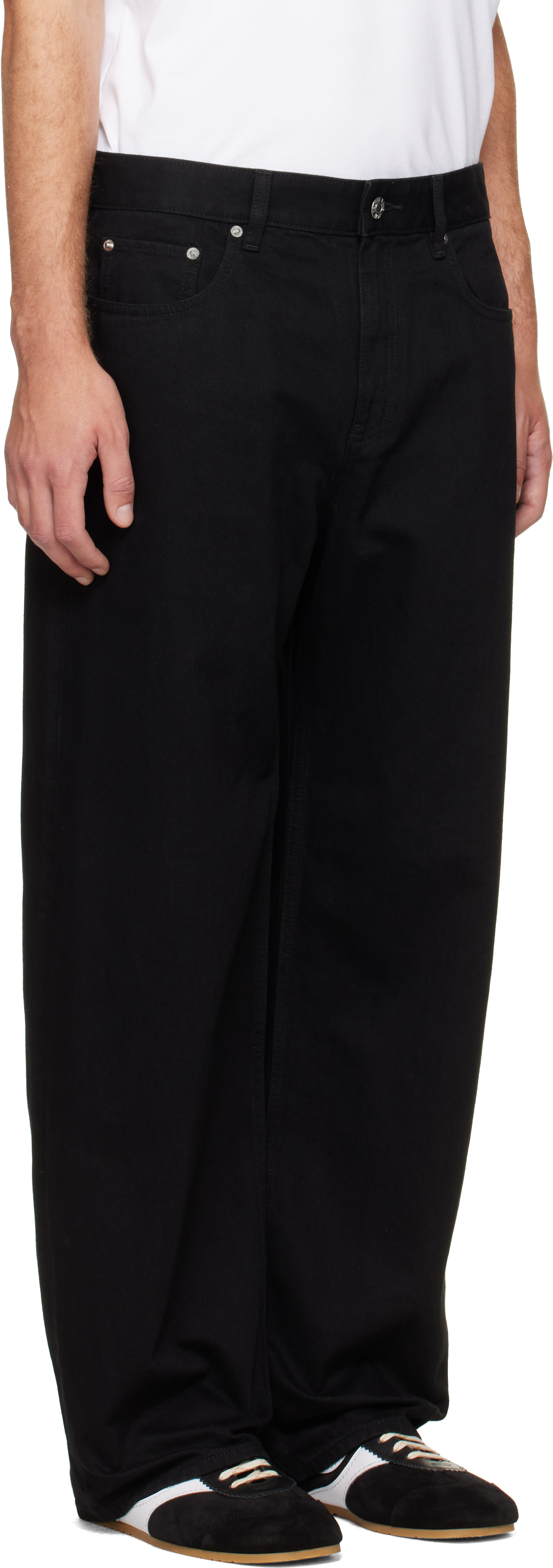 Helmut Lang - Black Saddle Jeans