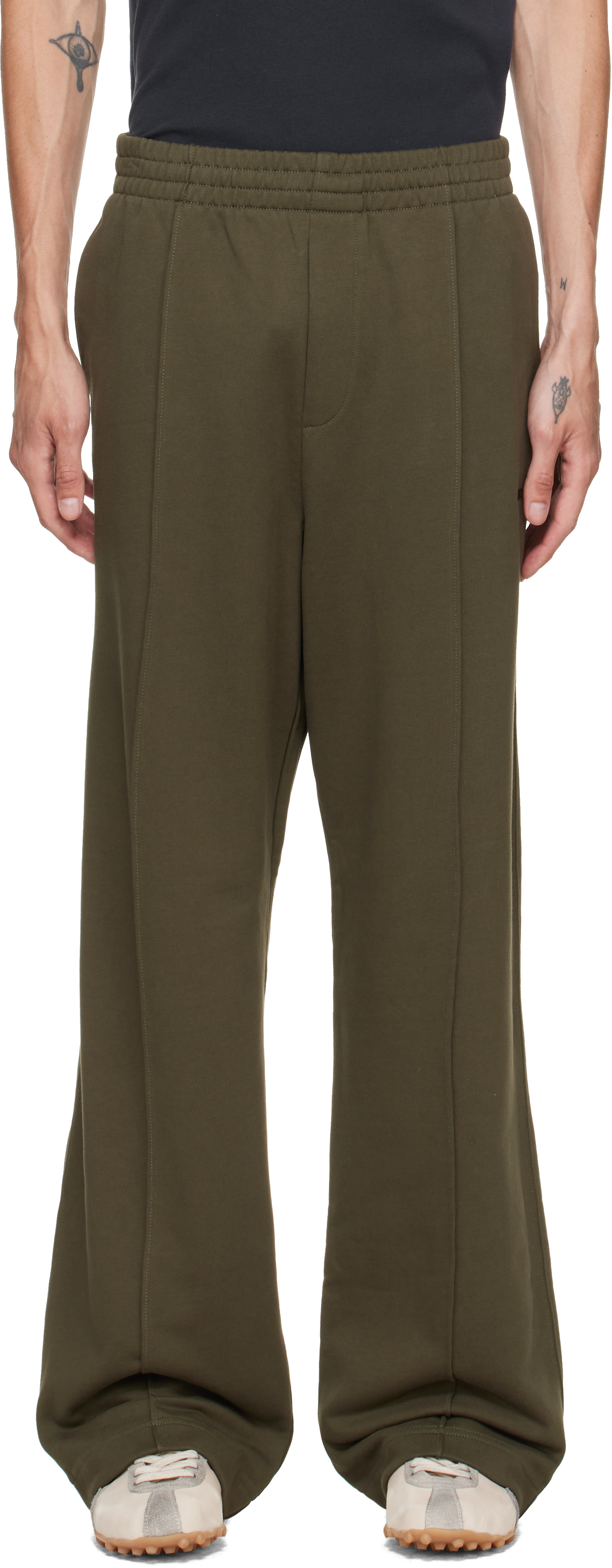 Helmut Lang - Green Logo Sweatpants