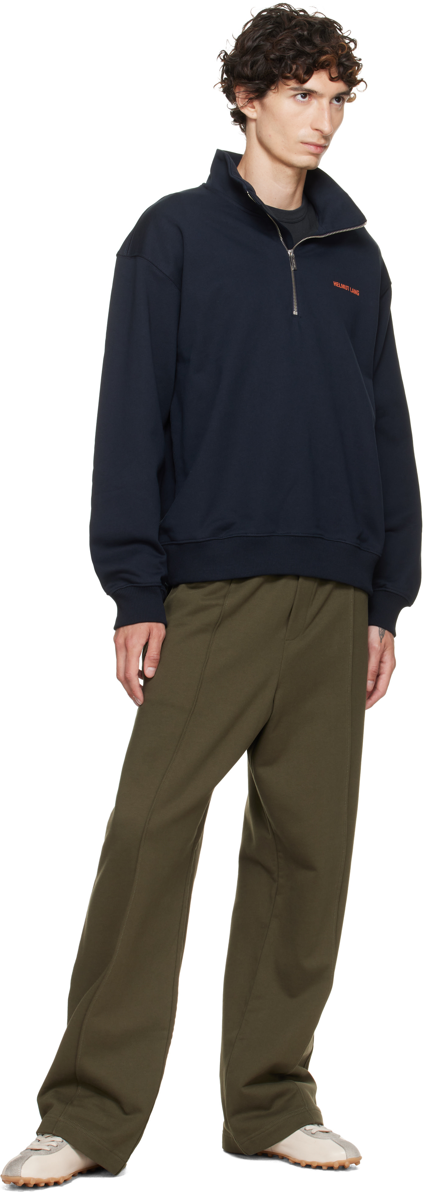 Helmut Lang - Green Logo Sweatpants
