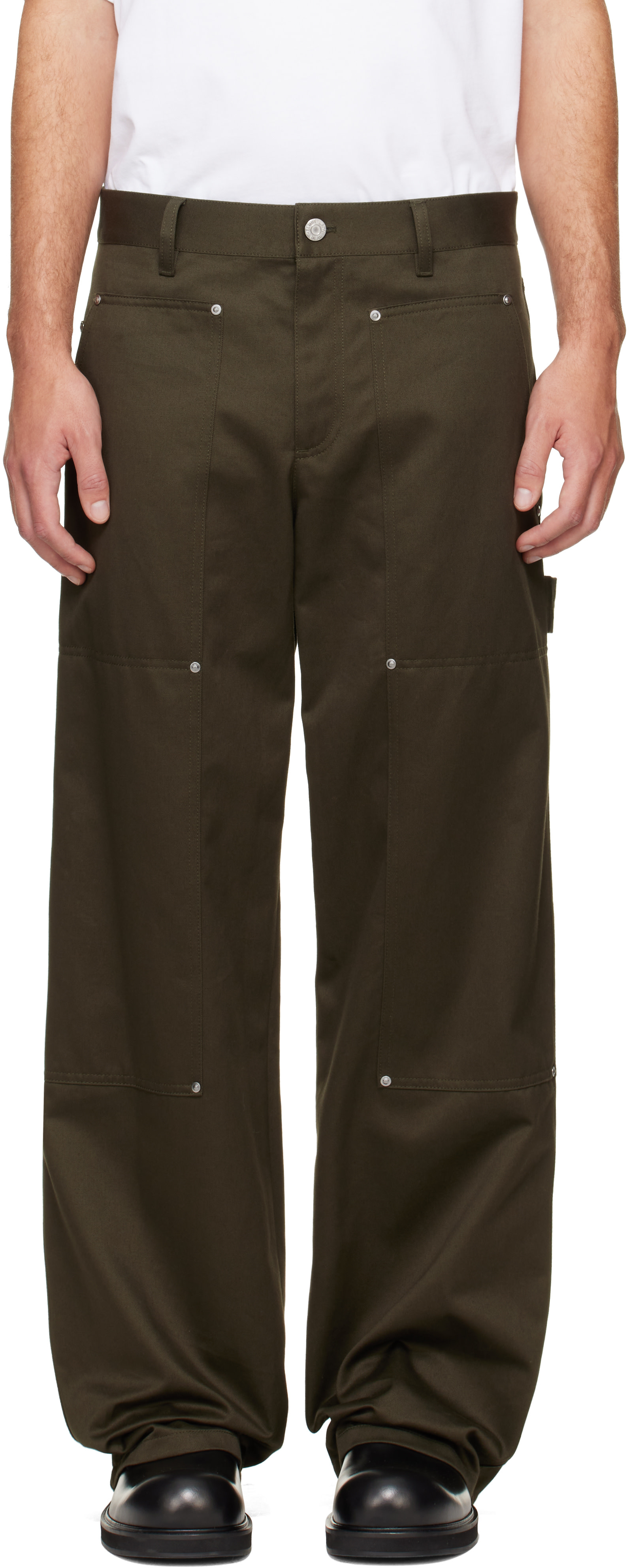 Helmut Lang - Pantalon menuisier vert