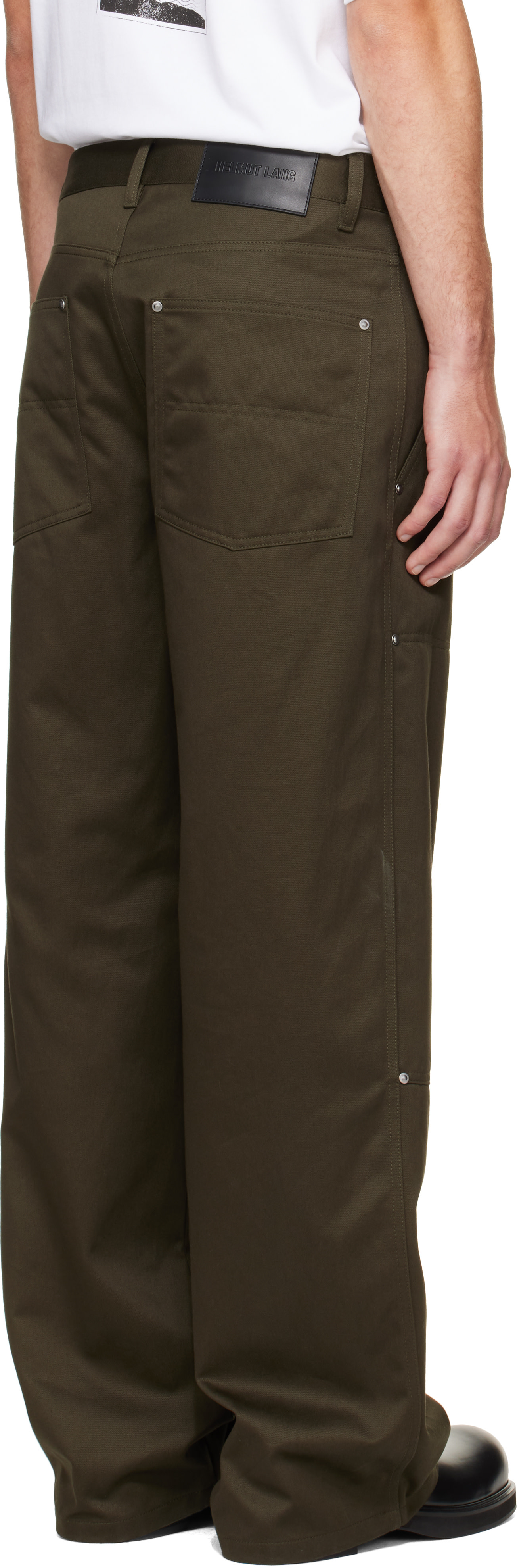 Helmut Lang - Pantalon menuisier vert