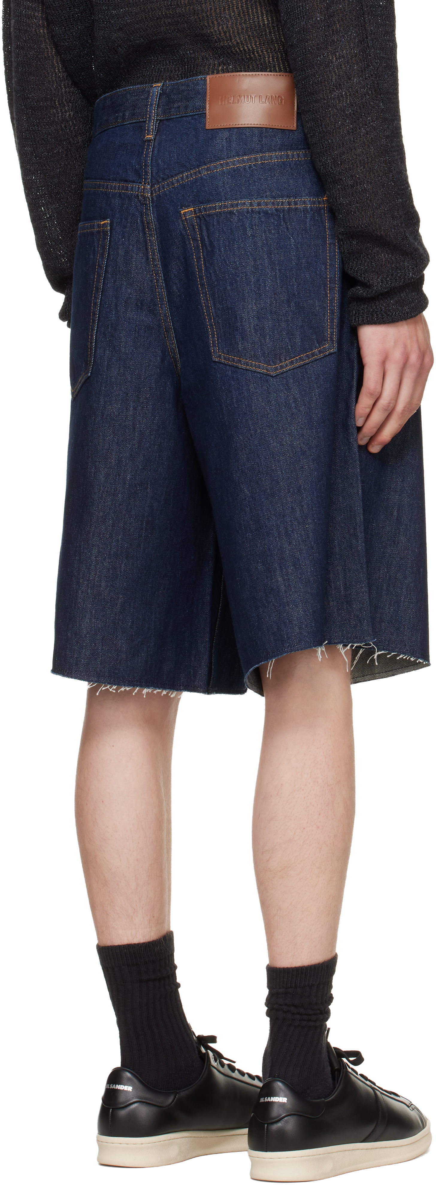 Helmut Lang - Short indigo en denim