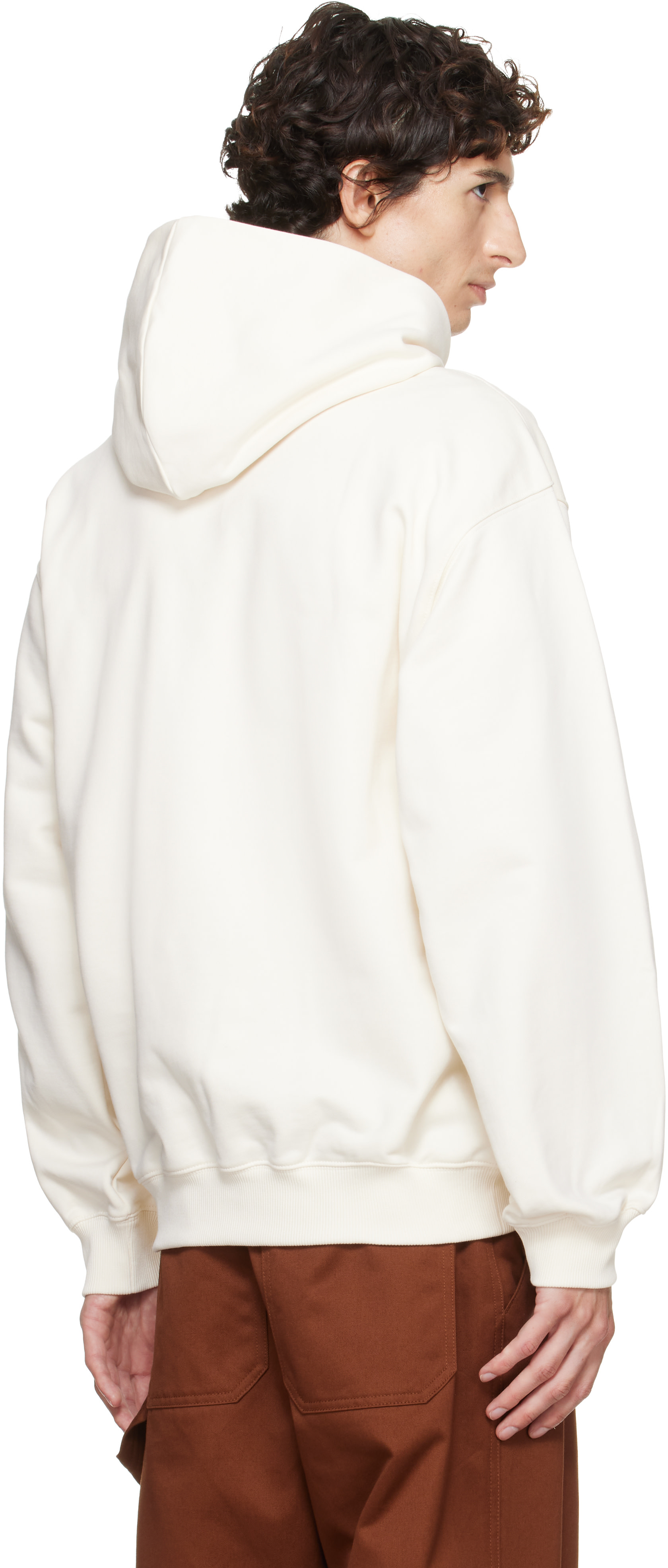 Helmut Lang - Off-White Logo Hoodie