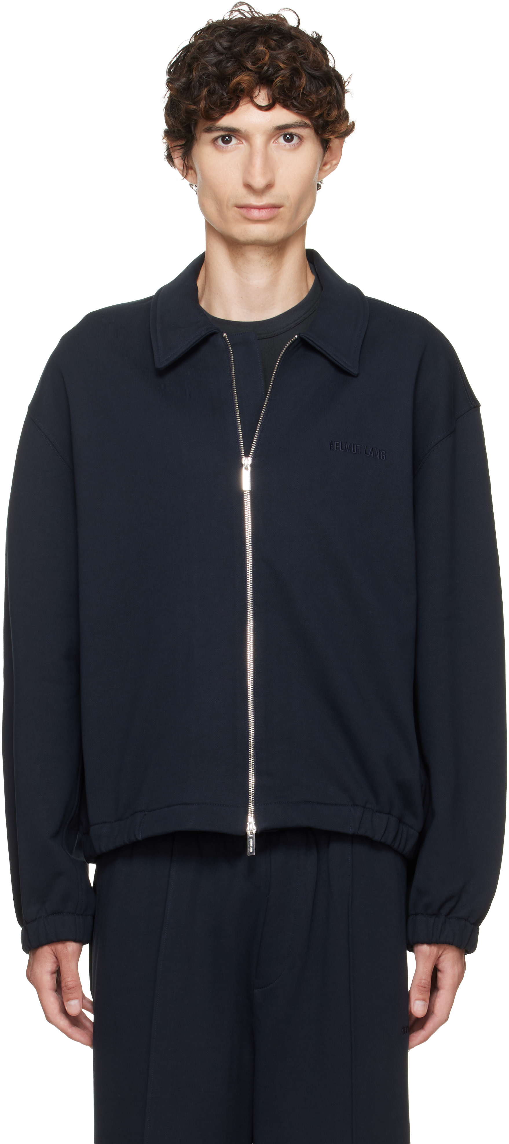 Helmut Lang - Navy Terry Zip Jacket