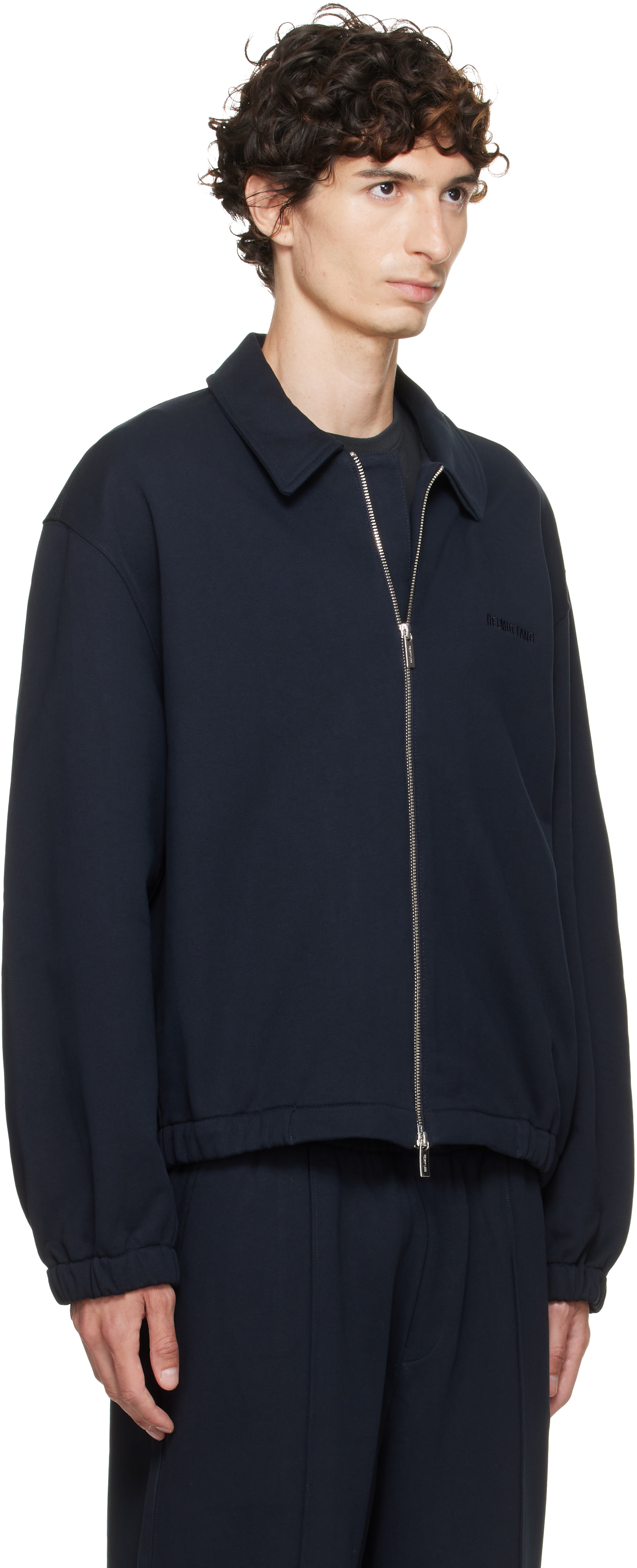 Helmut Lang - Navy Terry Zip Jacket