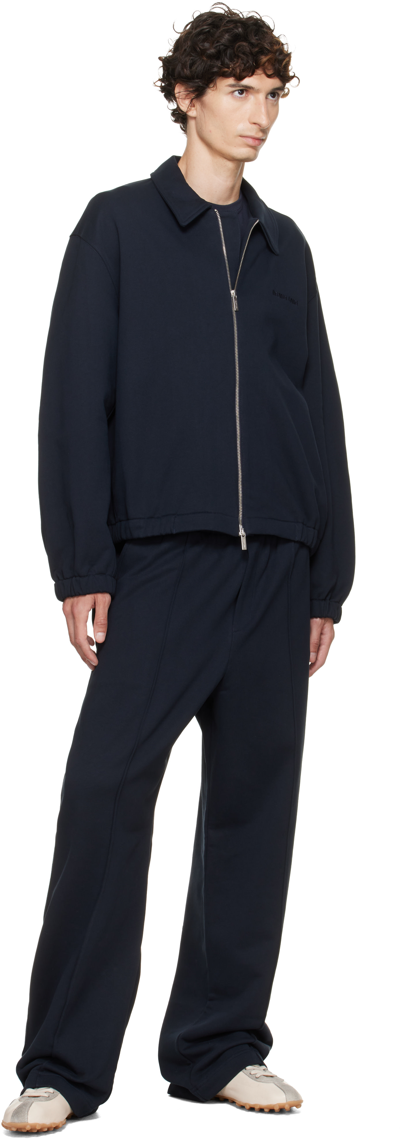 Helmut Lang - Navy Terry Zip Jacket