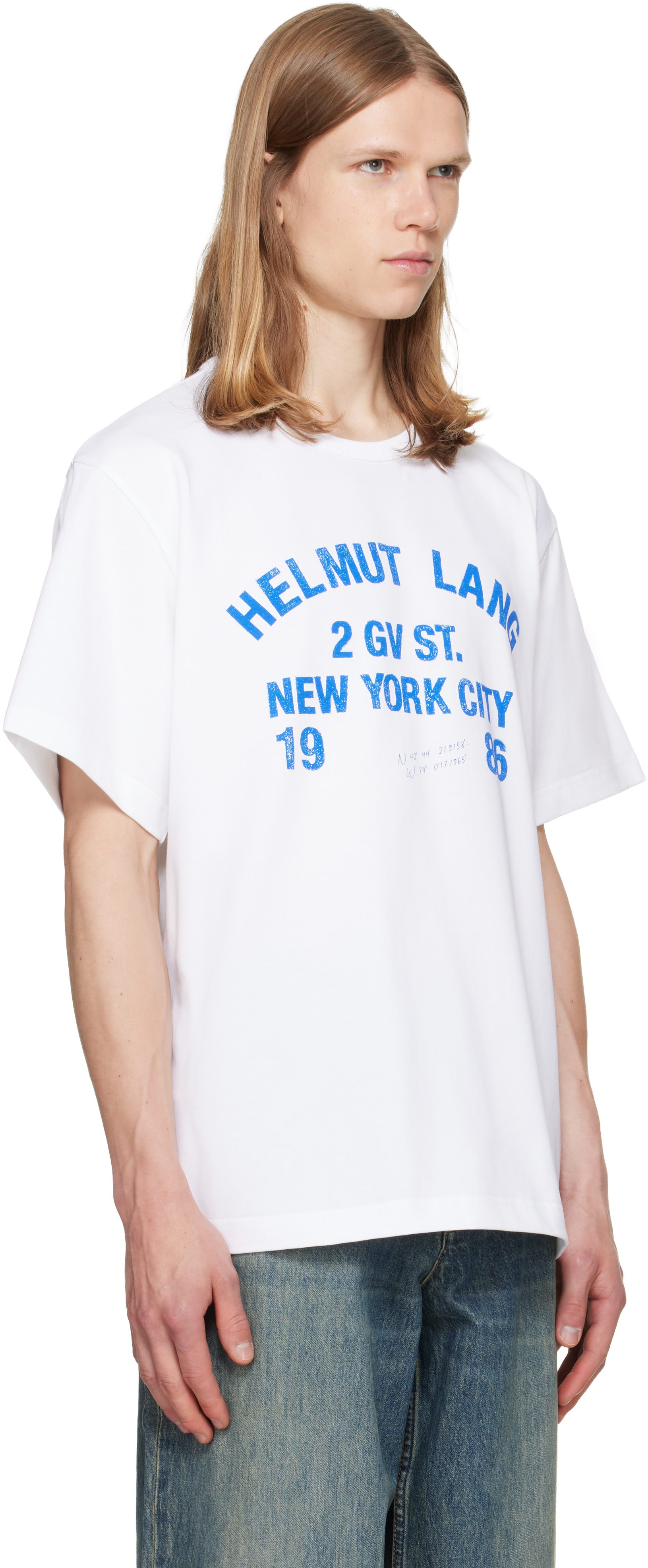 Helmut Lang - White Varsity T-shirt