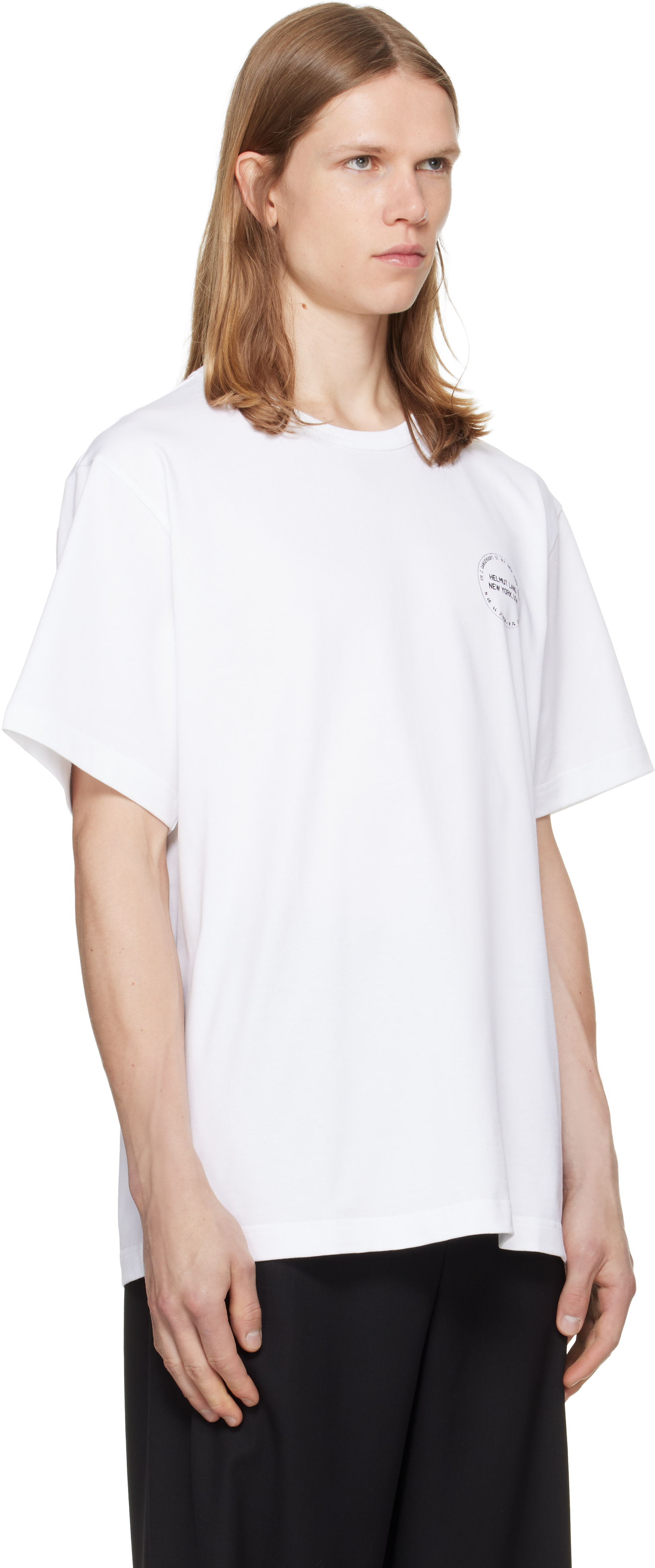 Helmut Lang - T-shirt blanc à logo