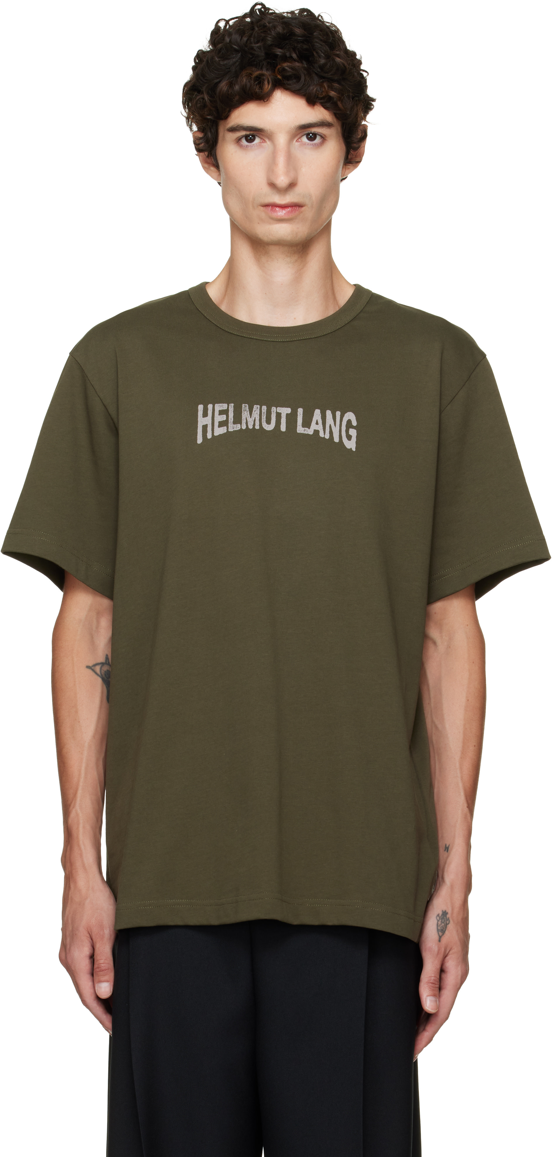 Helmut Lang - グリーン Ticket Tシャツ