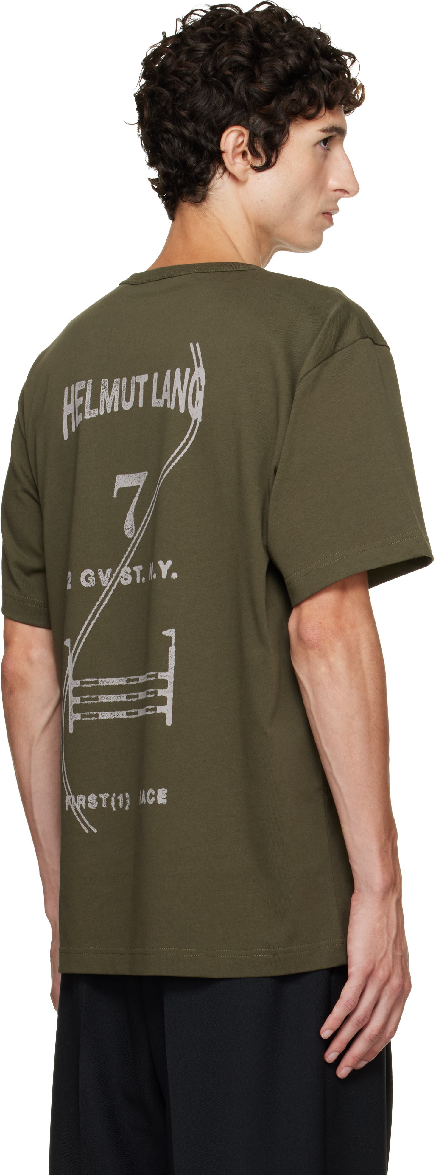 Helmut Lang - グリーン Ticket Tシャツ