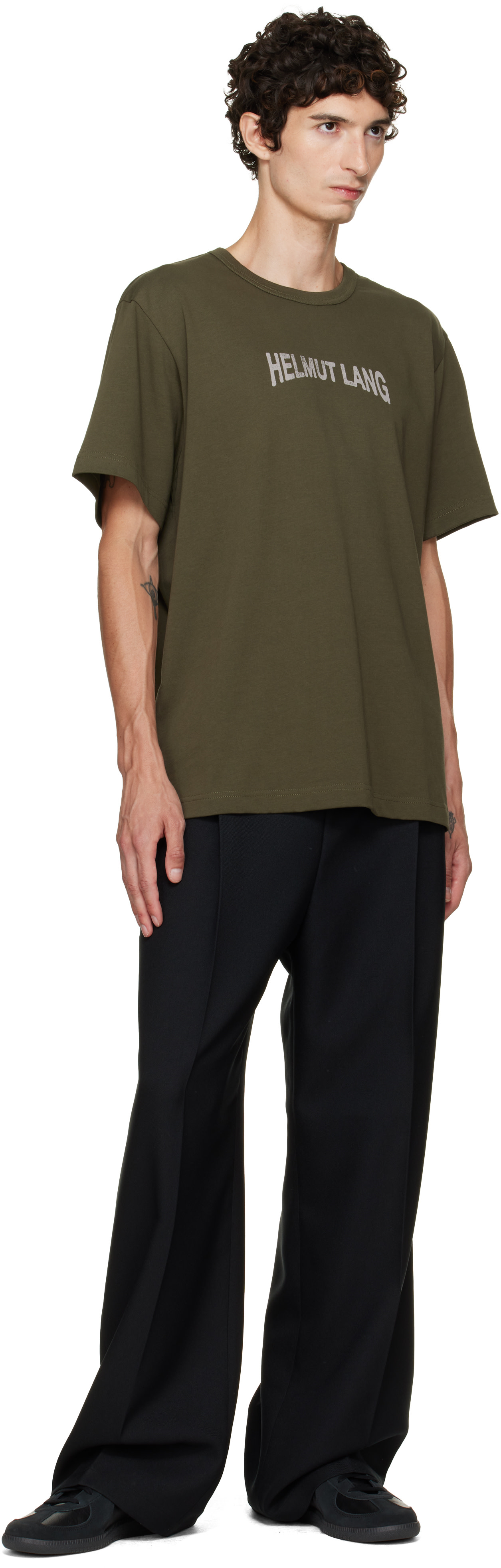 Helmut Lang - グリーン Ticket Tシャツ