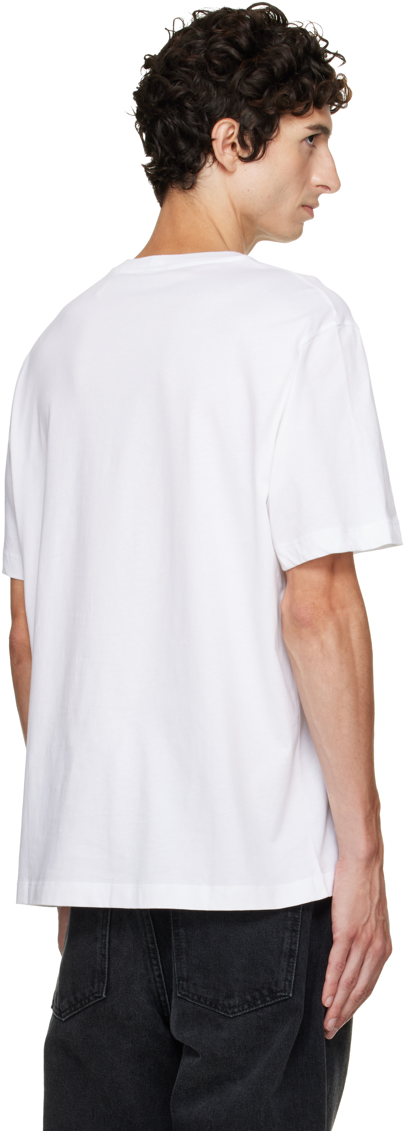 Helmut Lang - White Reverse Logo T-shirt