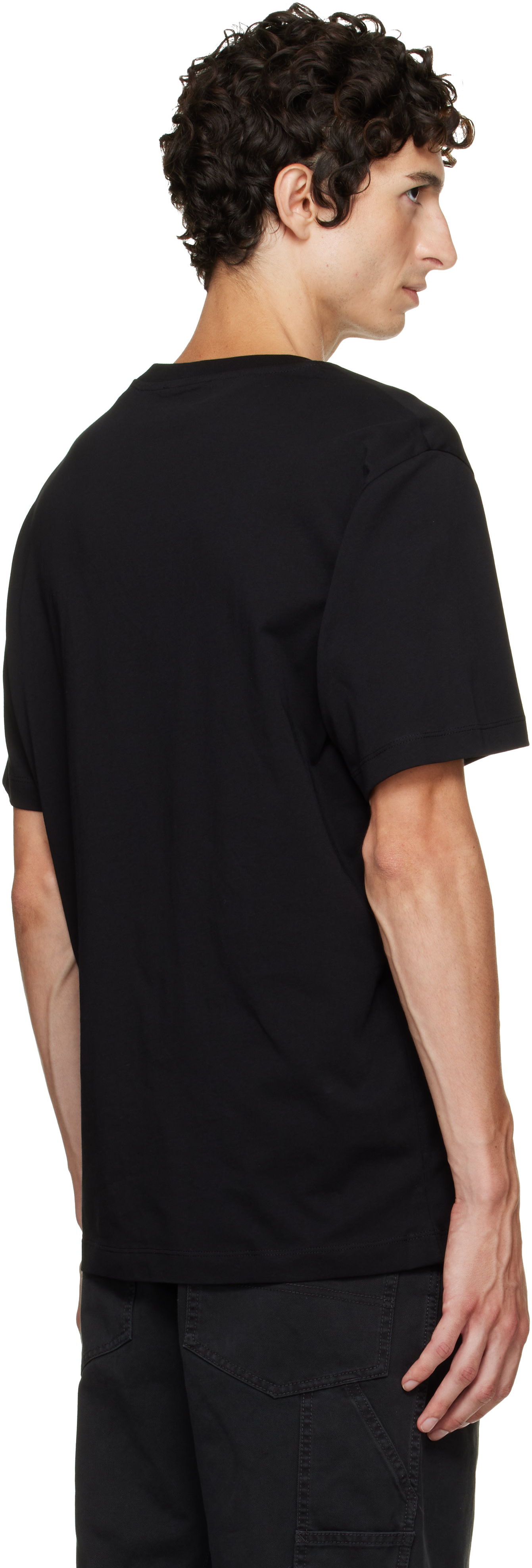 Helmut Lang - Black Reverse Logo T-shirt