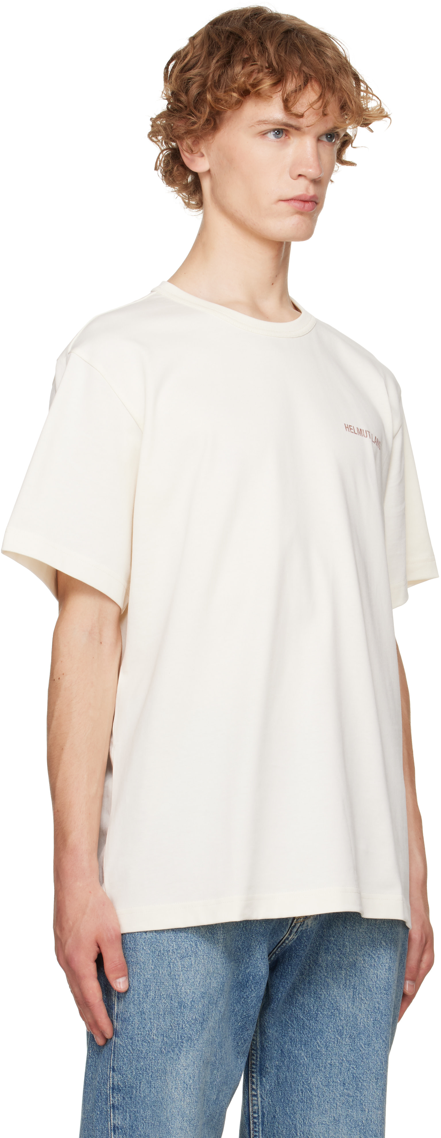Helmut Lang - Off-White Logo T-shirt