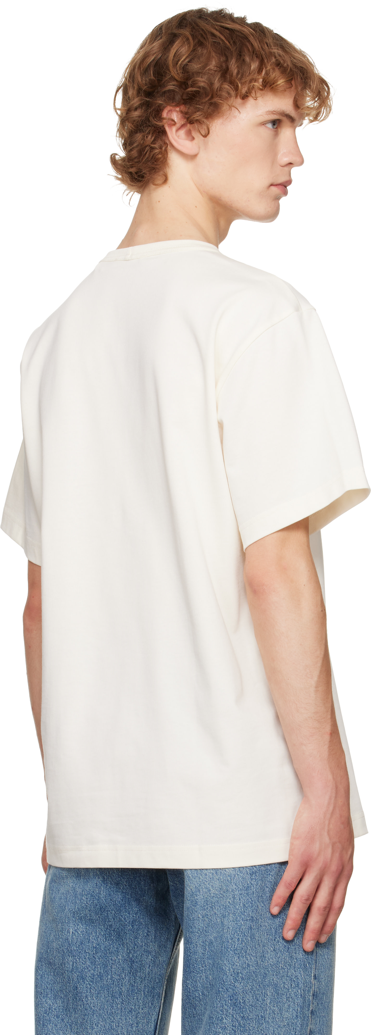 Helmut Lang - Off-White Logo T-shirt